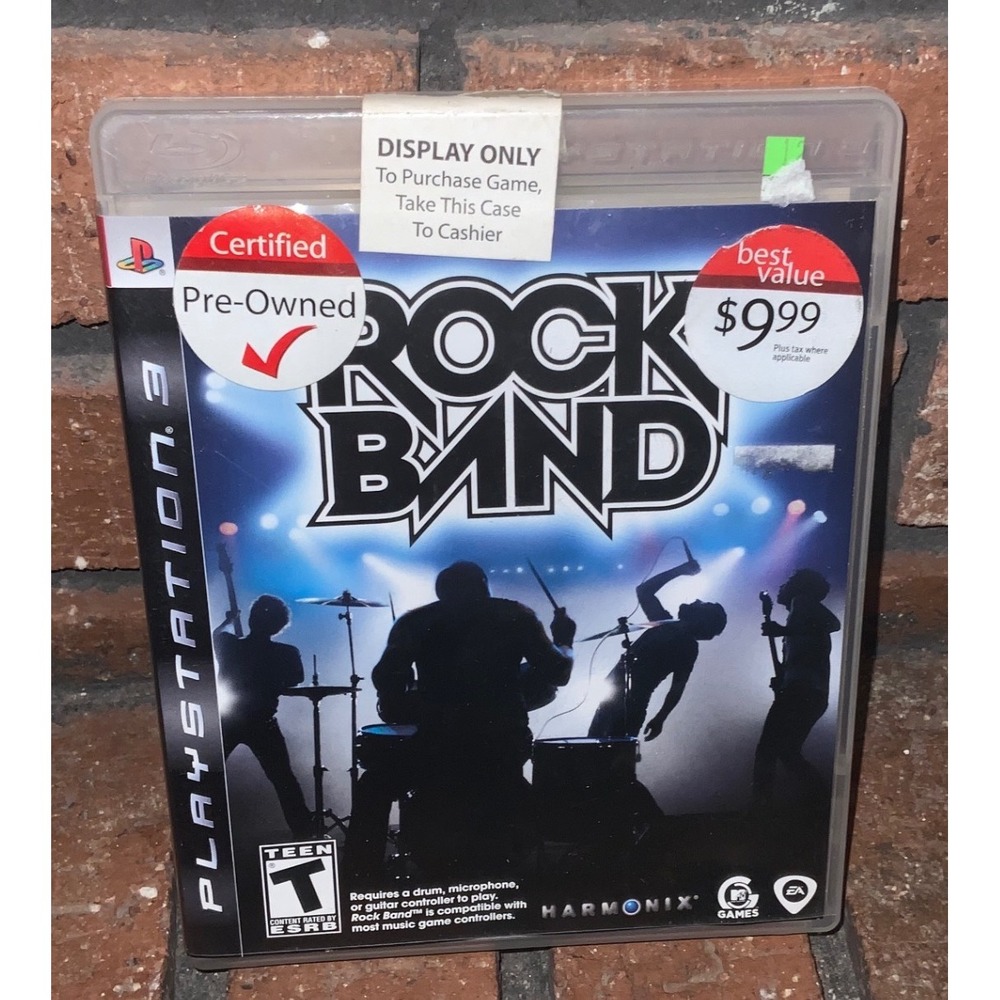 Rock‎ Band Sony PlayStation 3 PS3 2007 Music Rhythm Game CIB Complete w/ Manual